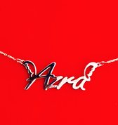 Naamketting met Engel Vleugeltjes - Goud - 14 karaats - (Naamplaat inclusief ketting)