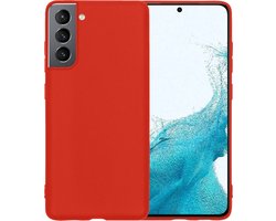 Hoesje - Geschikt voor Samsung Galaxy S22 Plus - Sterk & Shockproof - Siliconen Case - Hoes Cover - Telefoonhoes - Rood