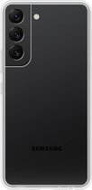 Hoesje Geschikt voor Samsung S22 Hoesje Siliconen Cover Case - Hoes Geschikt voor Samsung Galaxy S22 Hoes Back Case - Transparant.