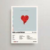 Kanye West Poster - 808s & Heartbreak Album Cover Poster - Kanye West LP - A3 - Kanye West Merch - Muziek