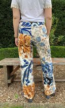 Geklede broek met bloemenprint