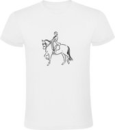 Paardrijden | Heren T-shirt | Wit | Horse Riding | Dierendag | Manege | Pony | Trekking
