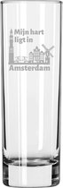Gegraveerde longdrinkglas 22cl Amsterdam