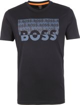 Hugo Boss - T-shirt Thinking Logo Responsible Zwart - XXL - Regular-fit