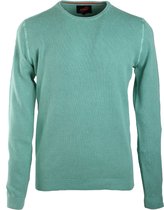 Suitable - Pull Ronde Hals Korrel Groen - Maat XXL - Slim-fit