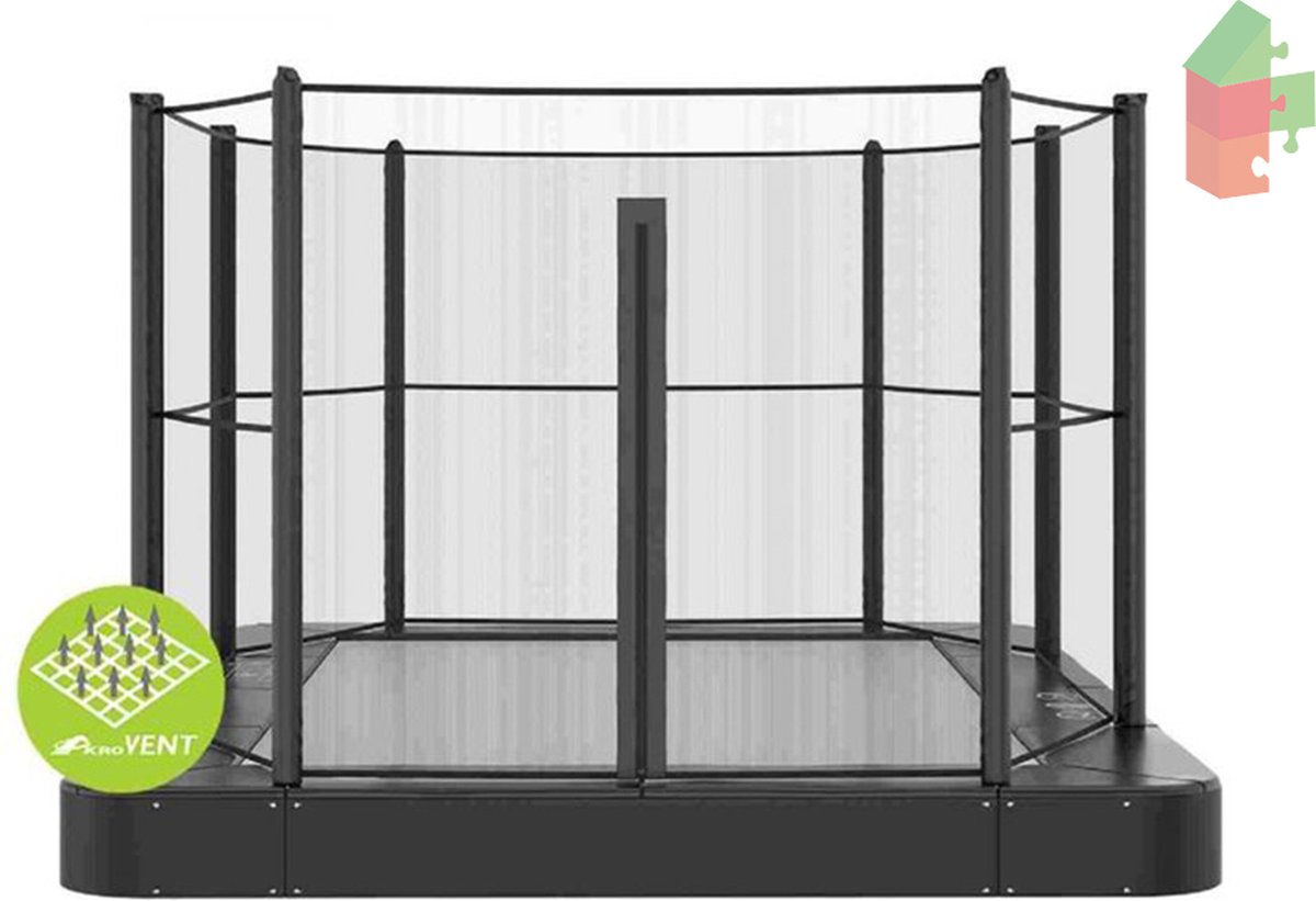 veiligheidsnet, AKROBAT PRIMUS FLAT/-INGROUND 430x305 (14X10ft)