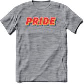 Pride T-Shirt | Grappig LHBTIQ+ / LGBTQ / Gay / Homo / Lesbi Cadeau Shirt | Dames - Heren - Unisex | Tshirt Kleding Kado | - Donker Grijs - Gemaleerd - 3XL