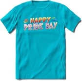 Pride Day | Pride T-Shirt | Grappig LHBTIQ+ / LGBTQ / Gay / Homo / Lesbi Cadeau Shirt | Dames - Heren - Unisex | Tshirt Kleding Kado | - Blauw - M
