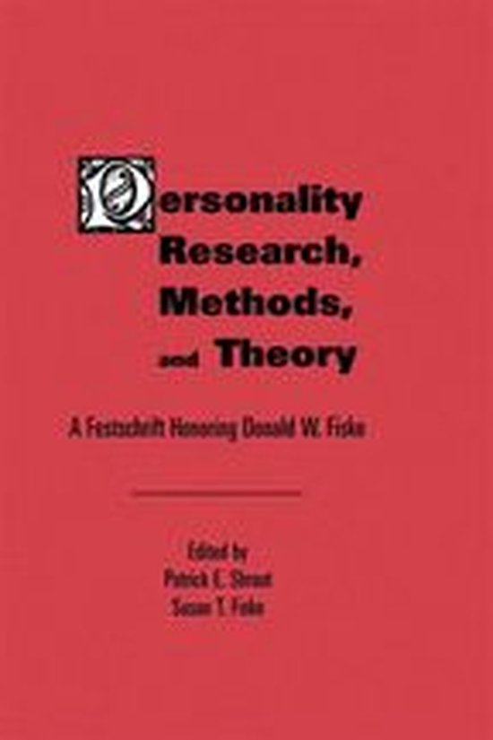 Personality Research, Methods, and Theory - cover