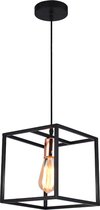 WOONENZO - Hanglamp Nura - hanglampen - hanglamp zwart - hanglamp industrieel