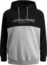 Jack & Jones Block Sweat Hood Black (Maat: 3XL)