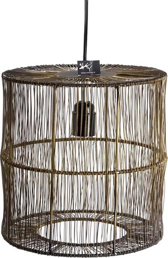 Slaapkamer Lamp - Hanglamp - Sfeerlamp - Lampen - Hanglamp Slaapkamer - Hanglampen - Hanglamp Industrieel - Hanglamp Goud - Goud - 25 cm