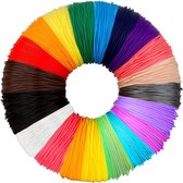 PLA Filament voor 3D pen - PLA Vulling - 20 Kleuren - 105 meter - 3D-Stiftfilament - 1,75 mm