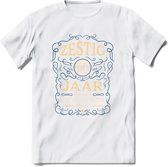 60 Jaar Legendarisch Gerijpt T-Shirt | Royal Blue - Ivoor | Grappig Verjaardag en Feest Cadeau Shirt | Dames - Heren - Unisex | Tshirt Kleding Kado | - Wit - 3XL