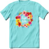 Love Is Love | Pride T-Shirt | Grappig LHBTIQ+ / LGBTQ / Gay / Homo / Lesbi Cadeau Shirt | Dames - Heren - Unisex | Tshirt Kleding Kado | - Licht Blauw - L