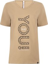 Zoso 221 You T-Shirt With Print Sand - XXL