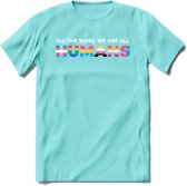 All The Same | Pride T-Shirt | Grappig LHBTIQ+ / LGBTQ / Gay / Homo / Lesbi Cadeau Shirt | Dames - Heren - Unisex | Tshirt Kleding Kado | - Licht Blauw - L