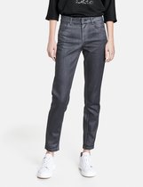 TAIFUN Dames Jeans met glittereffect Super Skinny TS Dark Blue Denim-40