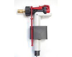 TECE 9820353 vulventiel voor spoelbakken (vulhoogte instelbaar; compact; geluidsarm), zwart