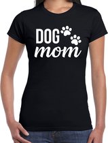 Dog mom honden mama t-shirt zwart - dames - Honden liefhebber cadeau shirt - Moederdag cadeau 2XL