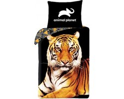Animal Planet Dekbedovertrek Tijger - Eenpersoons - 140 x 200 / 70 x 90 cm - Katoen