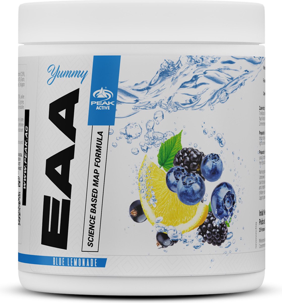 Goedkoopste Peak Yummy EAA (400g) Blue Lemonade - Aminozuren - EAA