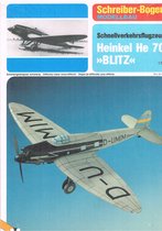 bouwplaat / modelbouw in karton Heinkel He 70, verkeersvliegtuig 1:50