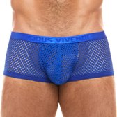 Modus Vivendi - Net Trap Boxer Blauw - Maat XL - Erotische Heren Boxer - Sexy mannen ondergoed