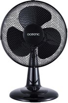 OCEANIC Tafelventilator - 40 Watt - Diameter 30 cm - 3 snelheden - Oscillerend - Zwart