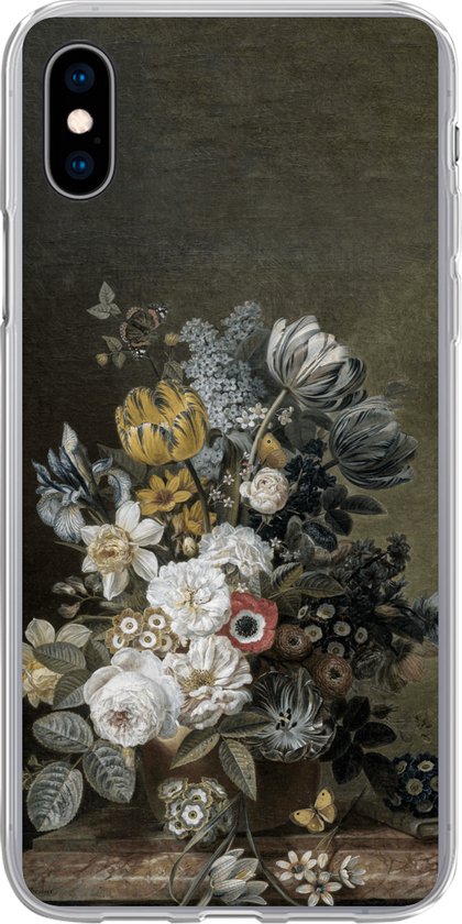 Coque iPhone Xs - Nature Morte avec Fleurs - Maîtres Anciens - Peinture - Coque de Téléphone en Siliconen
