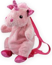Kinderrugzak knuffel roze eenhoorn - Eenhoorn rugzak - Zachte rugzak - Kindertas - Rugzak voor meisjes - Rugzak voor jongens - Rugtas - Schooltas
