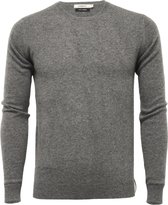 Hommard Pure Cashmere Crew Neck Sweater, 100% Cashmere, Mid Grey, Small, Grijs, Trui, Unisex, Kasjmier, Pullover, Ronde nek