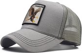 Trucker Cap Eagle  Grijs - One Size