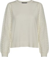 Vero Moda VMALEXA LS WOVEN O-NECK BLOUSE - Birch White