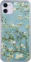 Geschikt voor iPhone 11 hoesje - Amandelbloesem - Van Gogh - Kunst - Siliconen Telefoonhoesje
