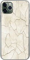 Geschikt voor iPhone 11 Pro Max hoesje - Marmer print - Chic - Patronen - Siliconen Telefoonhoesje