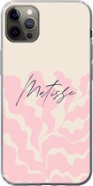 Geschikt voor iPhone 13 Pro Max hoesje - Matisse - Bloem - Abstract - Siliconen Telefoonhoesje
