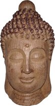 Boeddha beeld - boeddha hoofd - boeddha beeldje binnen - bruin