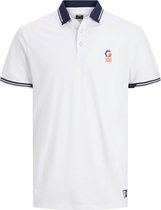 Jack & Jones Poloshirt Logan White (Maat: 4XL)