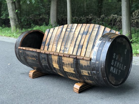 Foto: Whiskyvat bank lowland 225l geborsteld geschuurd geolied