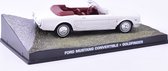 Ford Mustang Convertible Goldfinger (Wit) (12 cm) 1/43 Atlas - Modelauto - Schaalmodel - Miniatuurauto