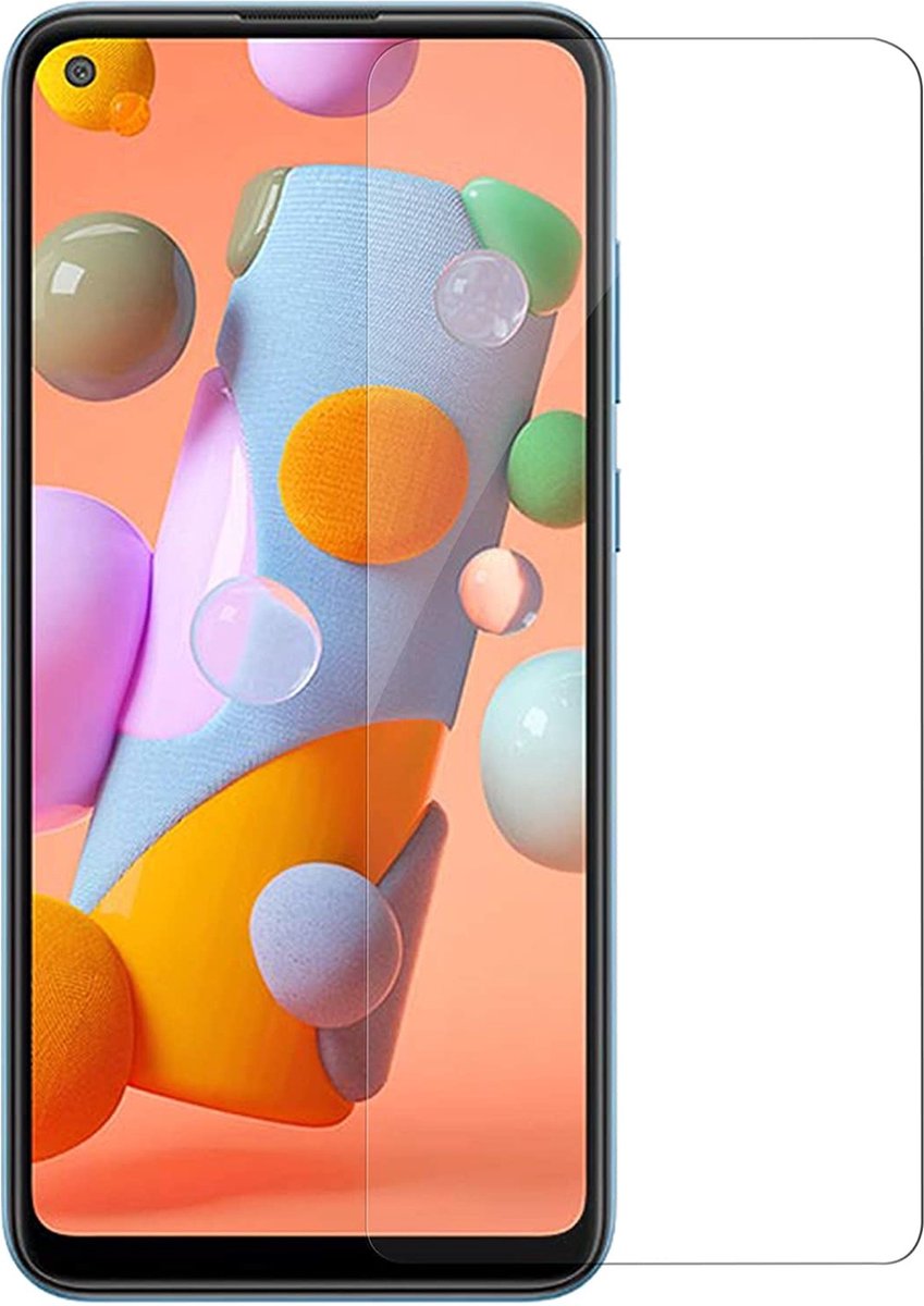 LuxeBass Screenprotector geschikt voor Samsung Galaxy A11 - glas scherm - bescherming
