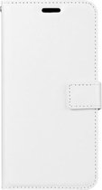 LuxeBass Hoesje geschikt voor Sony Xperia XA1 - Bookcase Wit - portemonnee hoesje - telefoonhoes - gsm hoes - telefoonhoesjes