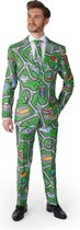 Suitmeister Carpet City Green - Heren Pak - Carnaval En Halloween Speelkleed Kostuum - Meerkleurig - Maat L