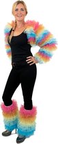 PartyXplosion - Brazilie & Samba Kostuum - Yes More Bolero Vrouw - blauw,oranje,roze - Maat 42-44 - Carnavalskleding - Verkleedkleding