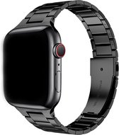 Q-DESYN® Apple Watch bandje - RVS - 38 mm - 40 mm - 41 mm - Zwart