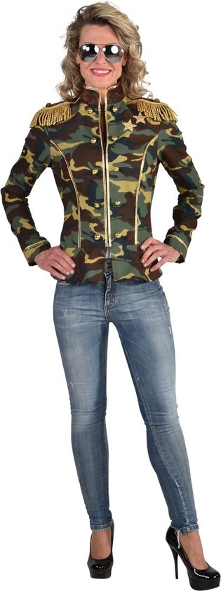 Costume d'armée et de guerre | Veste Camouflage Epaulettes Dorées General  Woman |... | bol.com