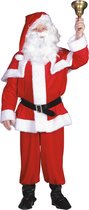 Wilbers & Wilbers - Kerst & Oud & Nieuw Kostuum - Kerstman Hohoho Fluweel Kostuum - Rood - Maat 60 - Kerst - Verkleedkleding