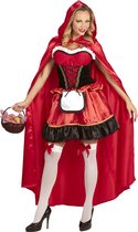 Widmann - Roodkapje Kostuum - Glimmend Roodkapje - Vrouw - rood - Small - Carnavalskleding - Verkleedkleding