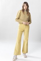 Sissy-Boy - Lichtgele corduroy wide leg broek